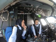 نخستین پرواز ایرانی با دو خلبان زن | رفت و برگشت مشهد تاریخ‌ساز شد