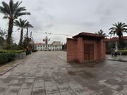 ساخت سردری عجیب در میدان شهرداری رشت | شهرداری رشت به منظر تاریخی‌ترین نقطه رشت هم رحم نکرد
