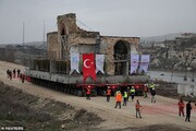 مسجد ۶۰۹ ساله حصن کیف در ترکیه جابجا شد