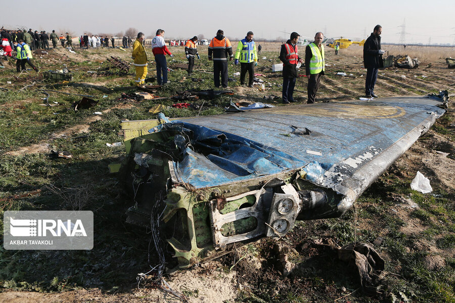 سقوط هواپیمای اوکراینی در اطراف تهران