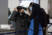 تصاویر عملیات شناسایی ویروس کرونا هنگام ورود مسافران چین به فرودگاه امام خمینی
