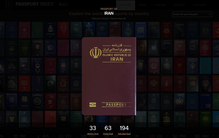 اعتبار گذرنامه ایران؛ پایین تر از کنگو و اریتره و بالاتر از یمن
