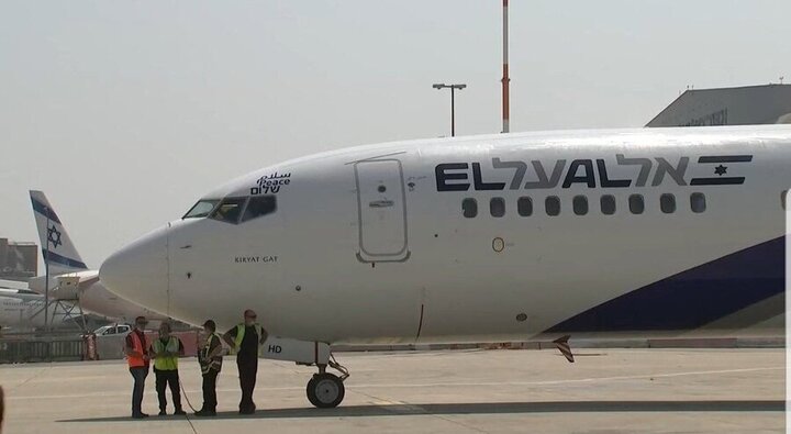 تصاویر نخستین پرواز مسافری مستقیم تل آویو - ابوظبی 