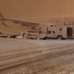 فیلم |  فرودگاه امام خمینی تهران در محاصره برف