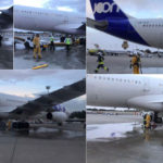 تصاویر | وضعیت هواپیمای فرانسوی پس از فرود اضطراری در اصفهان