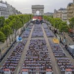 شانزلیزه سینمای روباز شد | نمایی جالب از مشهورترین خیابان پاریس
