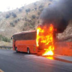 جزئیات تازه‌ای از سانحه آتش سوزی اتوبوس در تفت | موتور اتوبوس آتش گرفت