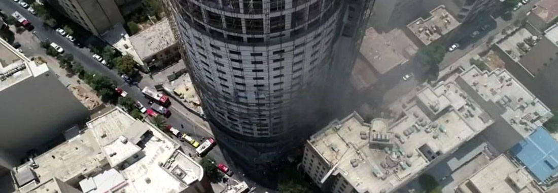 فیلم | آخرین جزئیات آتش‌سوزی هتل آسمان شیراز | هشدارهای استاندار فارس ؛ احتمال ریزش هتل وجود دارد