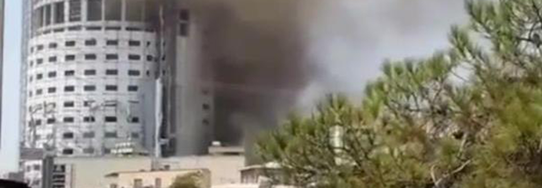 هتل حاشیه‌ساز شیراز آتش گرفت | تصاویر و جزئیات حریق هتل آسمان | دستور تخلیه واحدهای اطراف هتل آسمان صادر شد